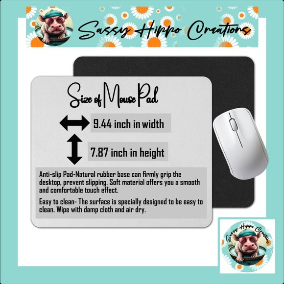 Mouse Pad Jesus is the Reason for the Season Christmas Cross Green Sublimated - Picture 2 of 4